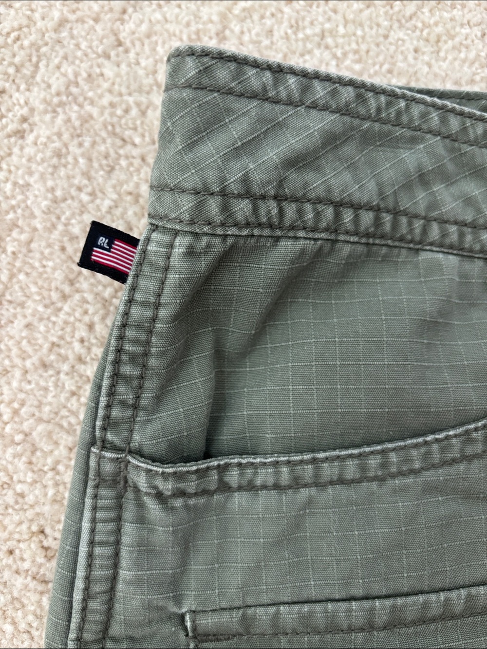Women’s Vintage Polo Jeans Company Ralph Lauren Y2K Military Green Skirt Size 10 - Picture 3 of 7